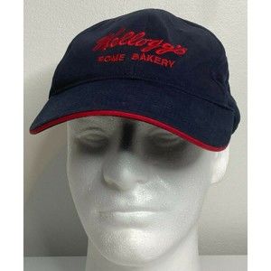 KELLOGG'S‎ Rome Bakery Navy Blue Red KC Brand Hat Baseball Cap